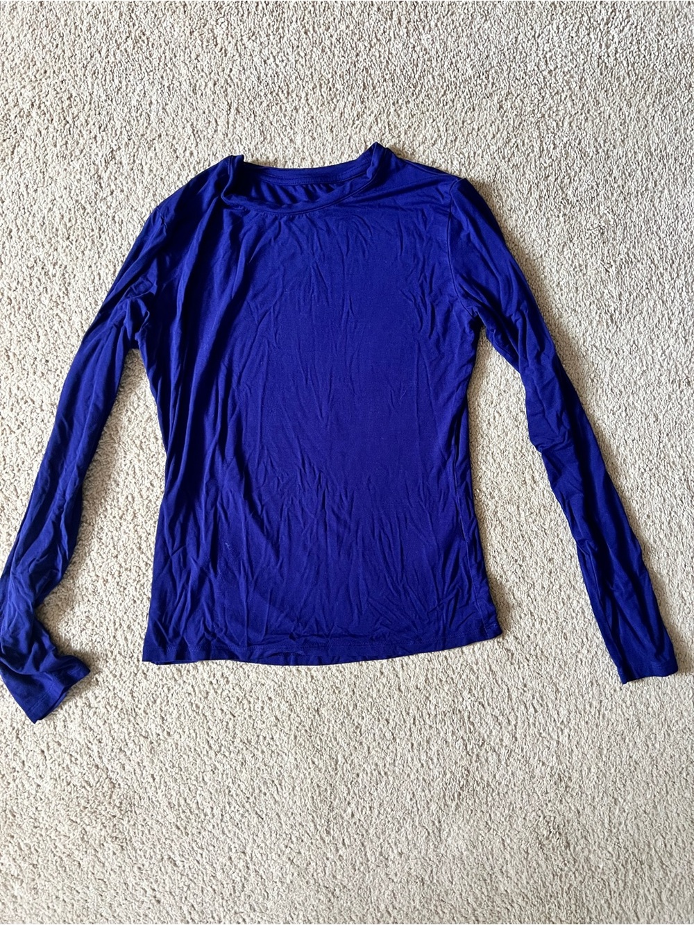 Women’s Long Sleeve Crew Neck Top - Royal Blue